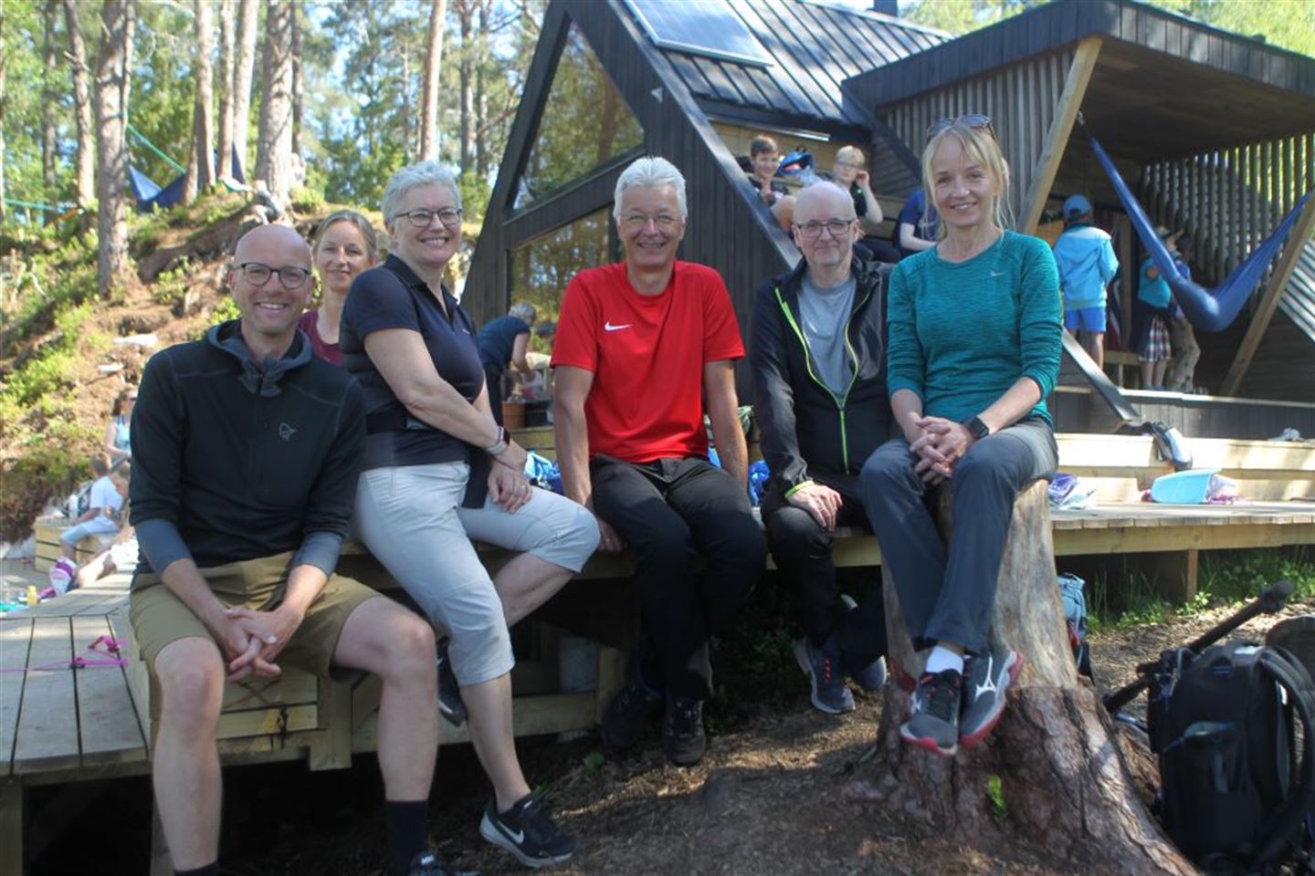 Foto av f.v. Atle Skrede, Solfrid Trå, Heidi Bjørkum, Jon Askeland, Rune Indrøy og Jannicke Hilland