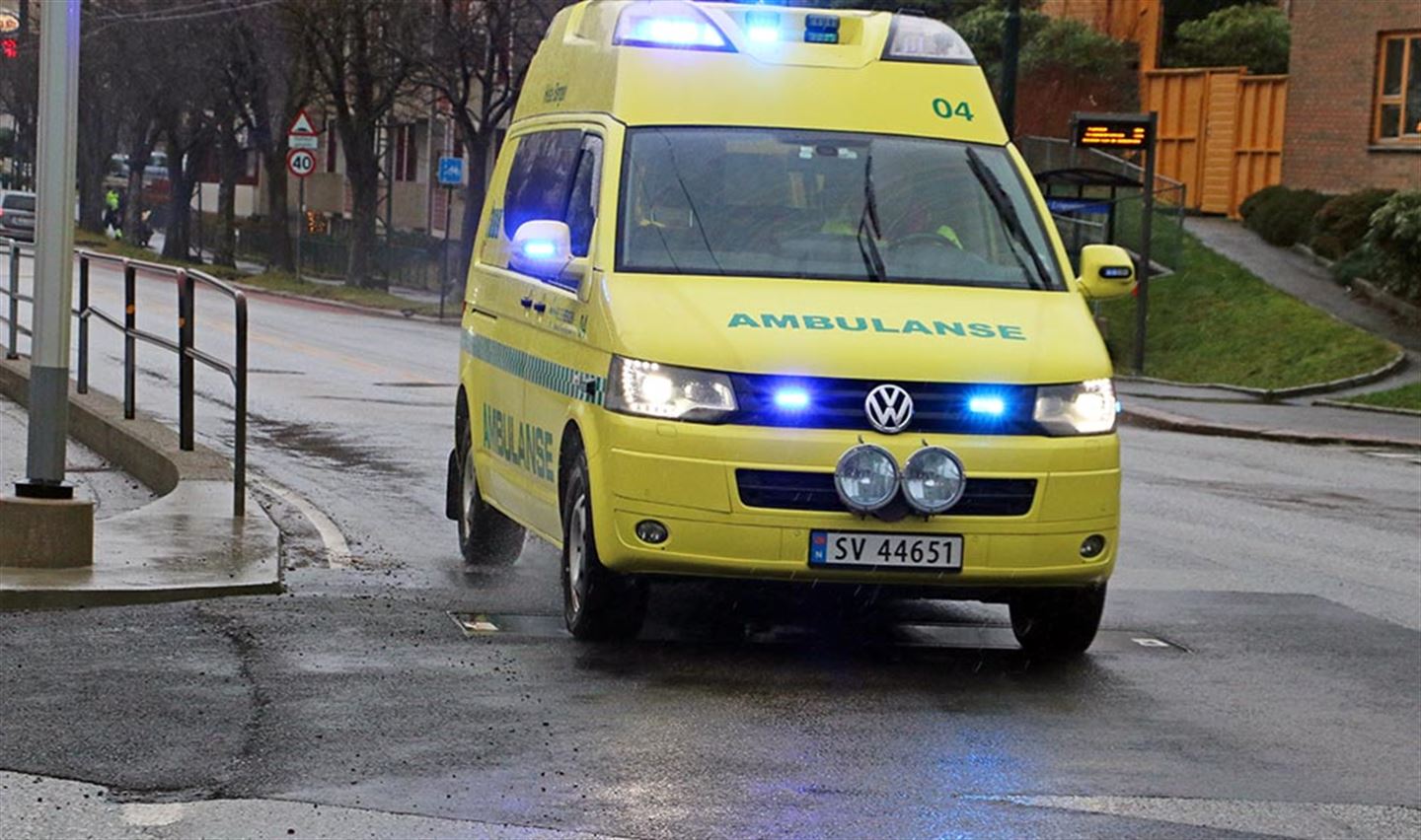 – Det var som å køyre på brusteinen i Bergen sentrum, seier Thomas Knarvik ved ambulanseavdelinga i Helse Bergen, etter å ha blitt fanga i fallemmen.