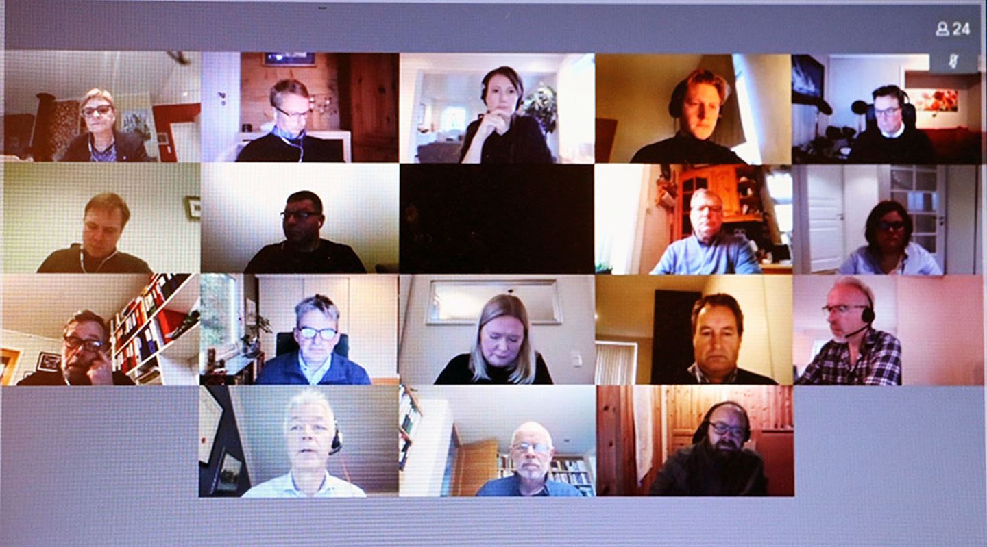 RAUDT NIVÅ: Fylkesutvalet hadde digitalt møte og vart orientert om utviklinga i koronapandemien.
