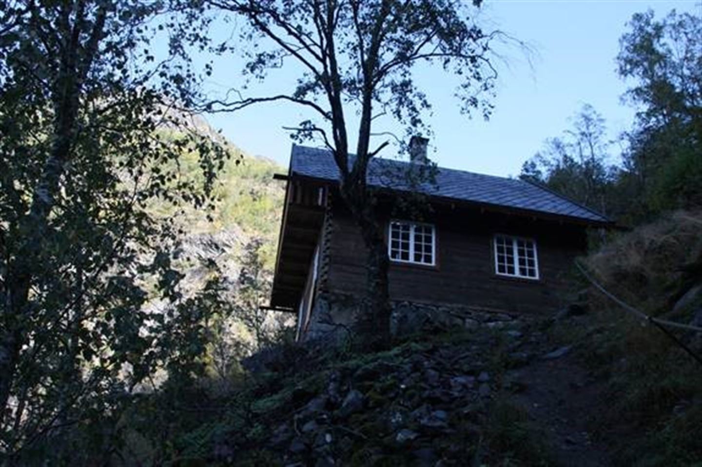 foto av Ludwig Wittgenstein sitt hus i Skjolden i Luster