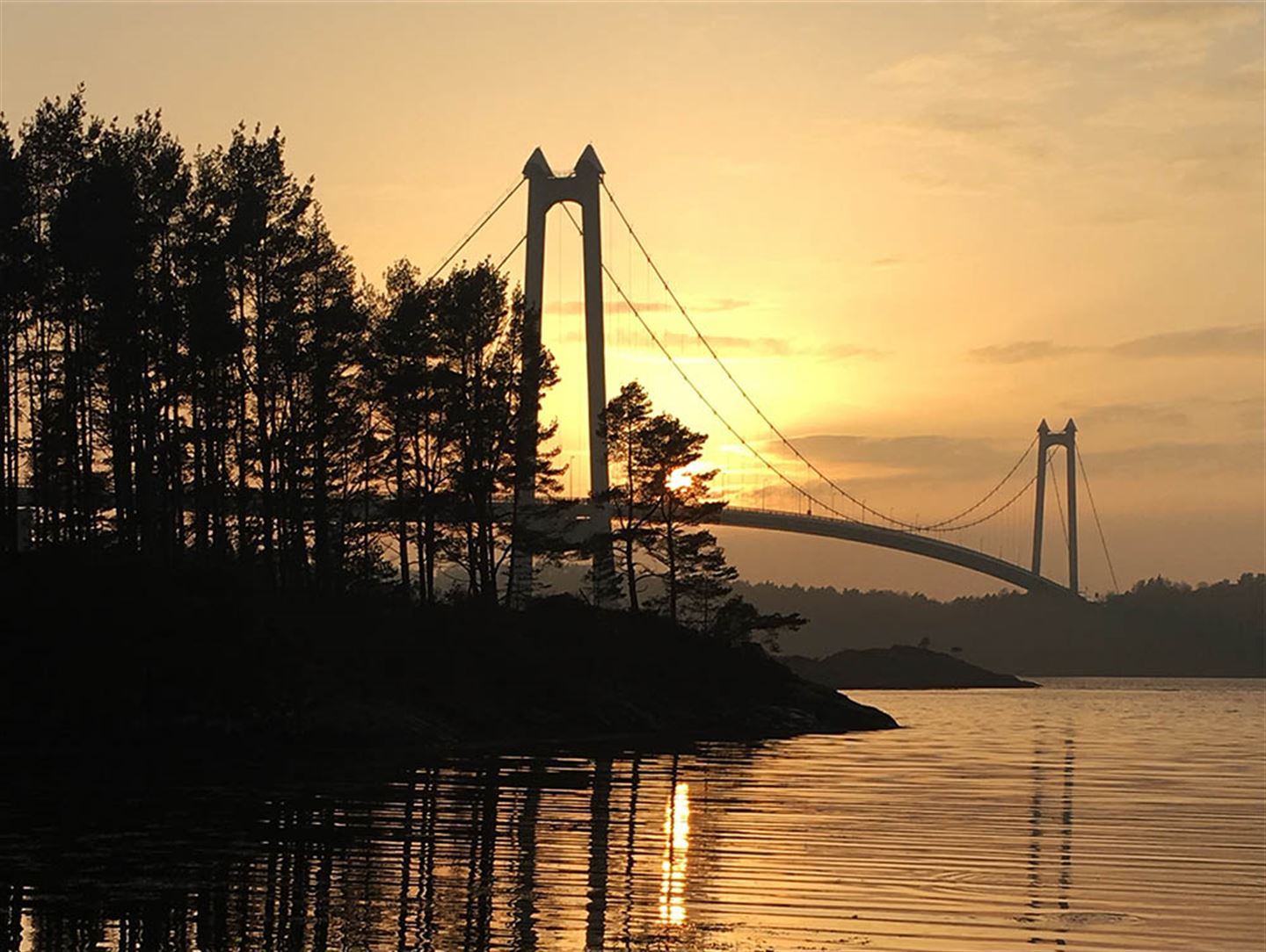 BØMLABRUA: Bompengeinnkrevjinga på Spissøy skal halde fram. (foto: Anne Nina Tveit Rikstad/Vestland fylkeskommune)