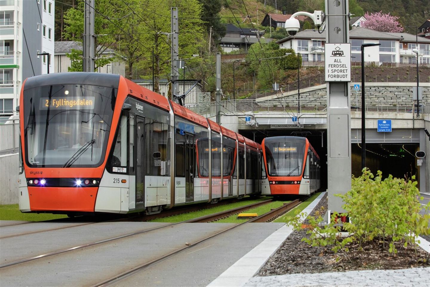 Bybanen i Bergen.