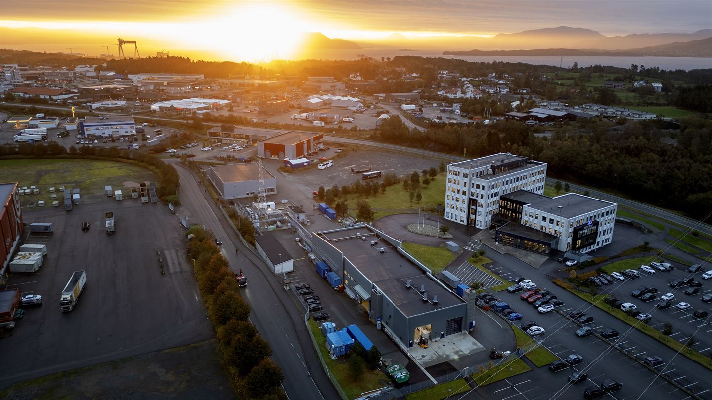 foto av industriområde på heiane