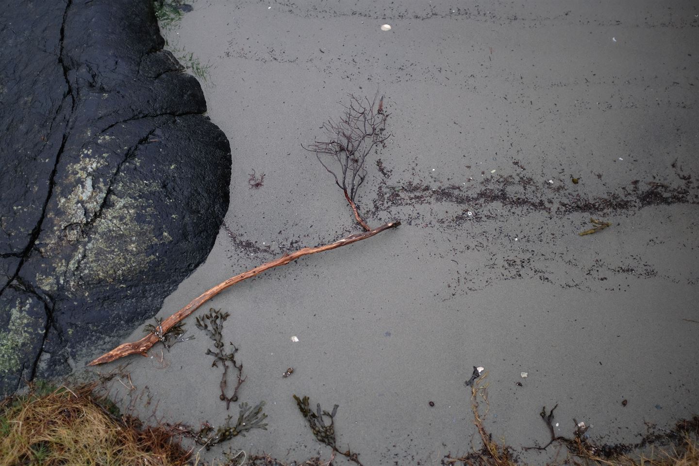 foto av sand og stein, strand