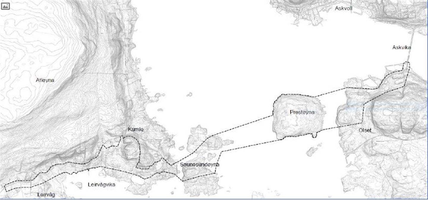 PLANOMRÅDET: Grunneigarar, naboar og offentlege myndigheiter vart varsla om oppstart på arbeid med reguleringsplan for Atløysambandet i mars 2019.