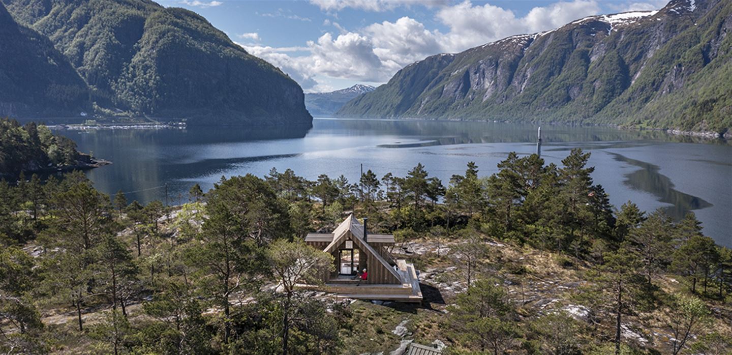 Dagsturhytta Fjordsyn i Vaksdal