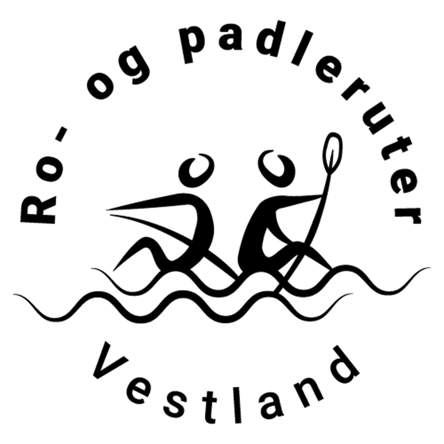 Logoen til prosjektet Ro- og padleruter i Vestland