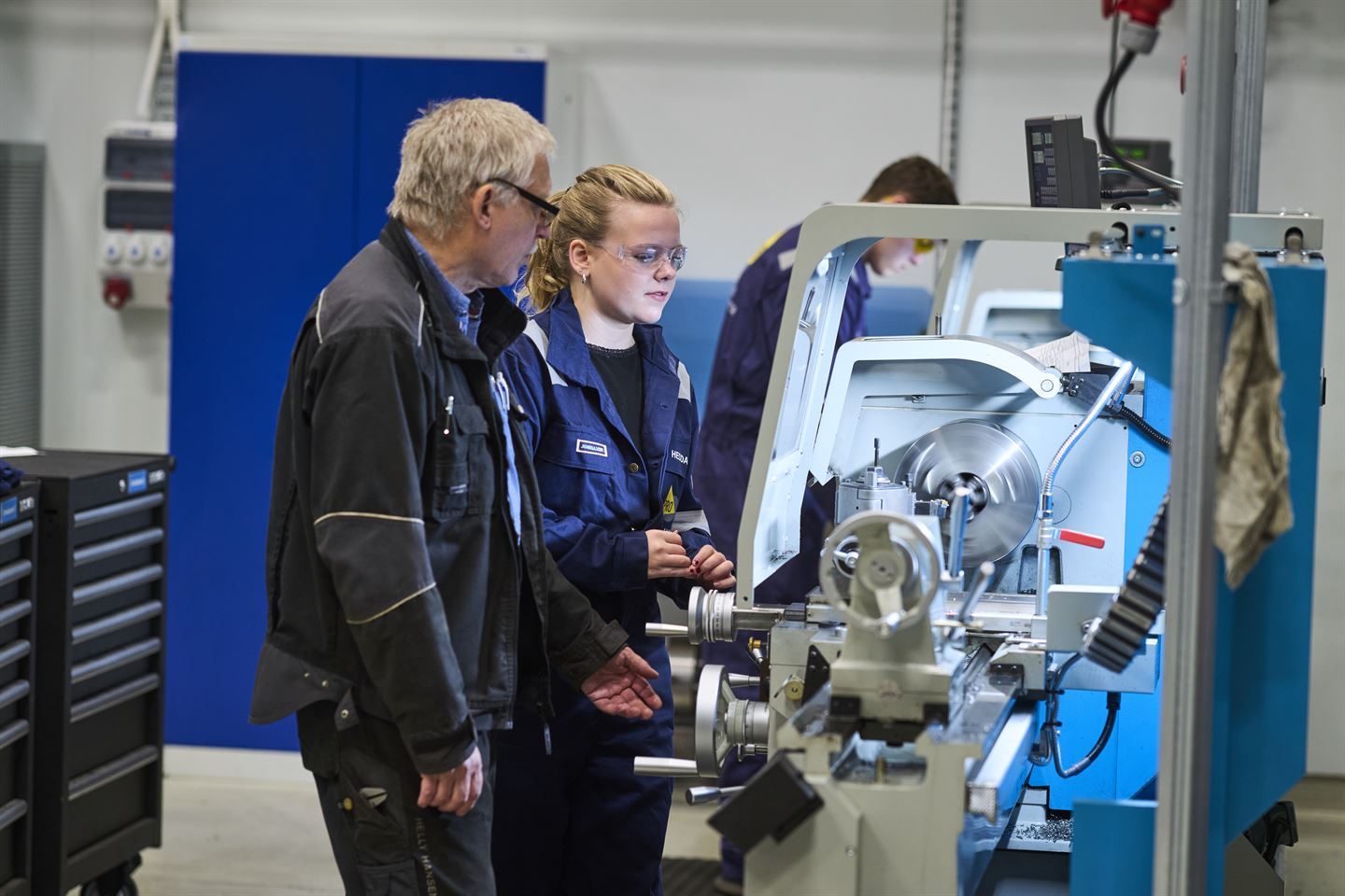 Elev/lærling på verksted 