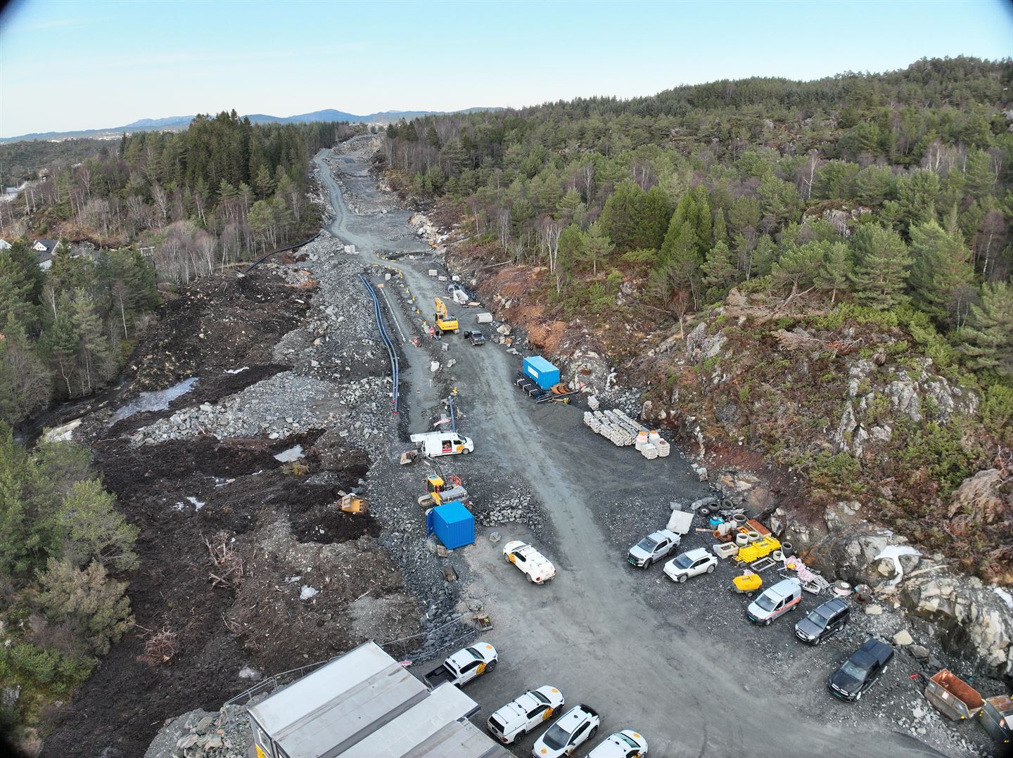 Anleggsveg i terrenget
