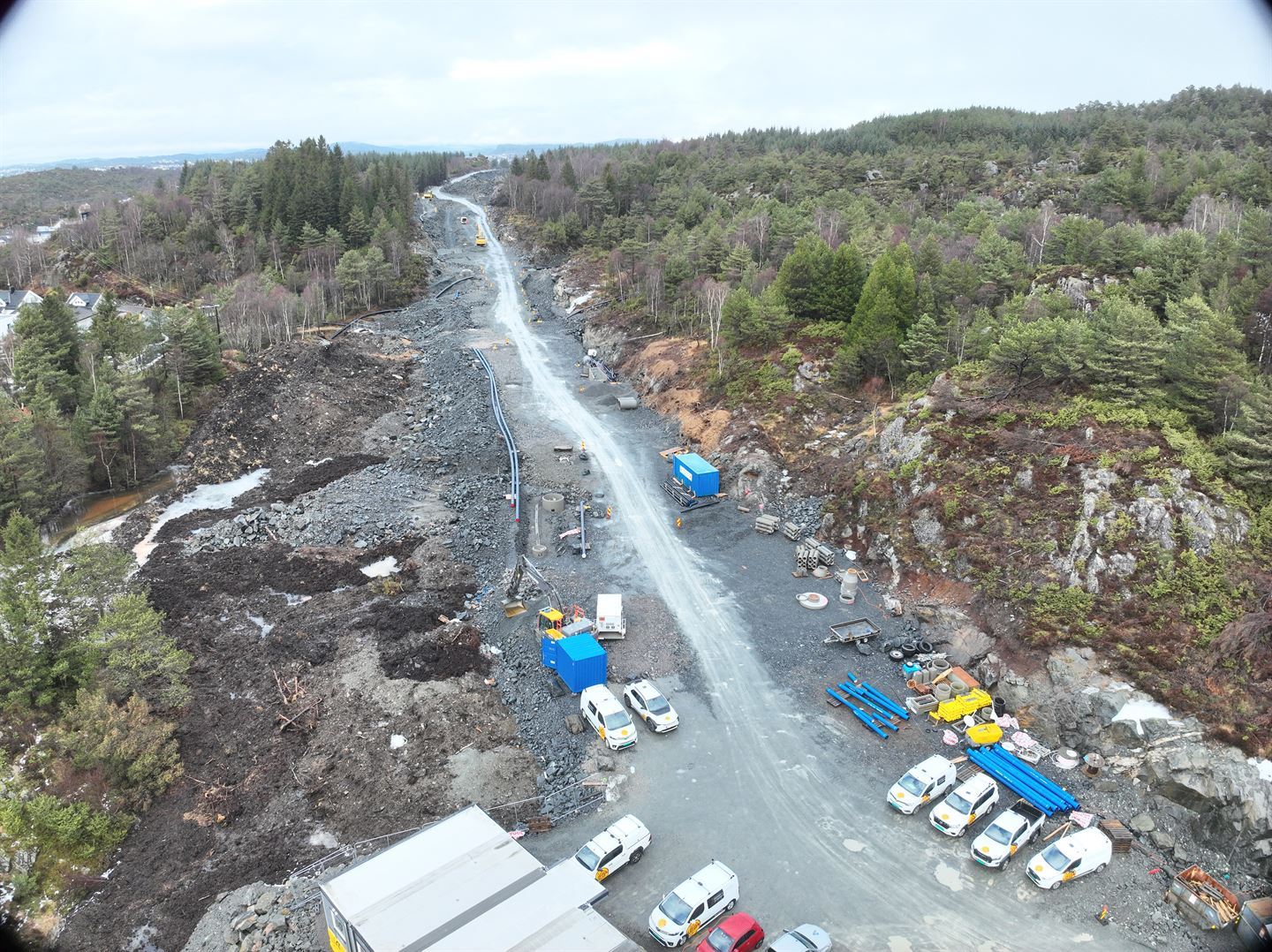 Anleggsveg i terrenget