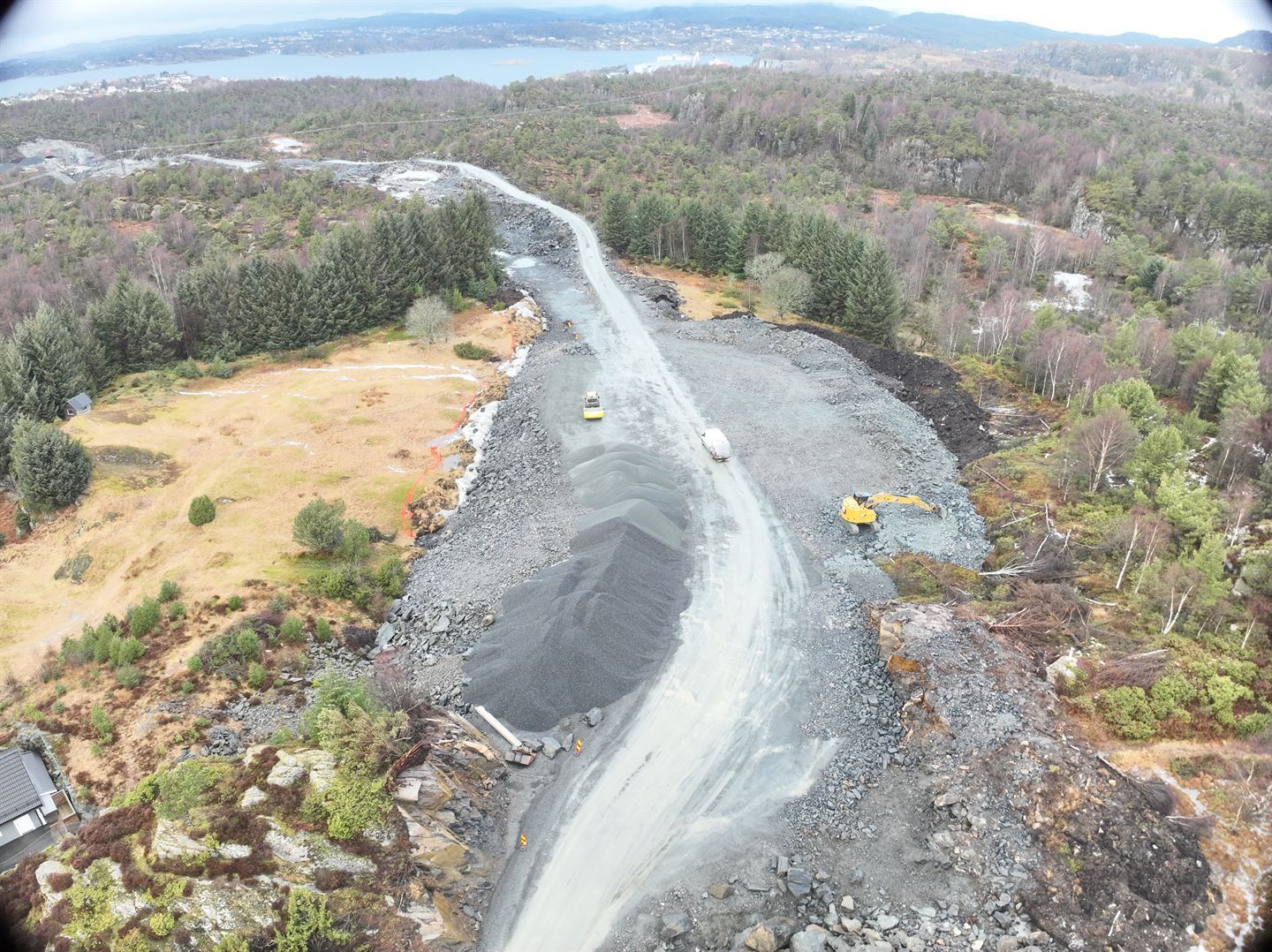 Anleggsveg i terrenget