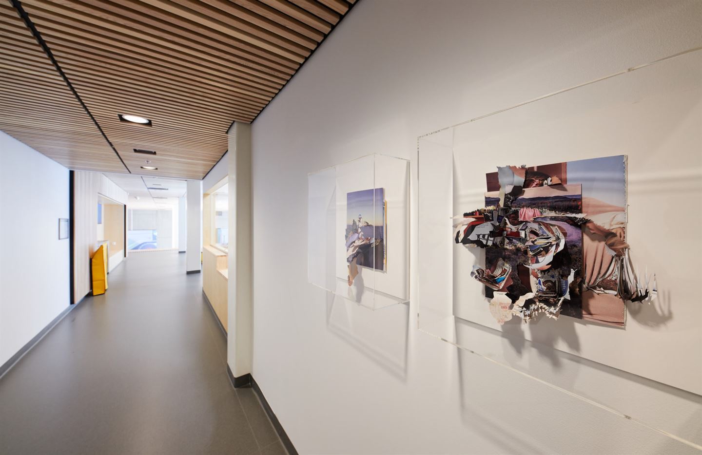 Kunstverk i glasmonter i gang på Åsane vgs.