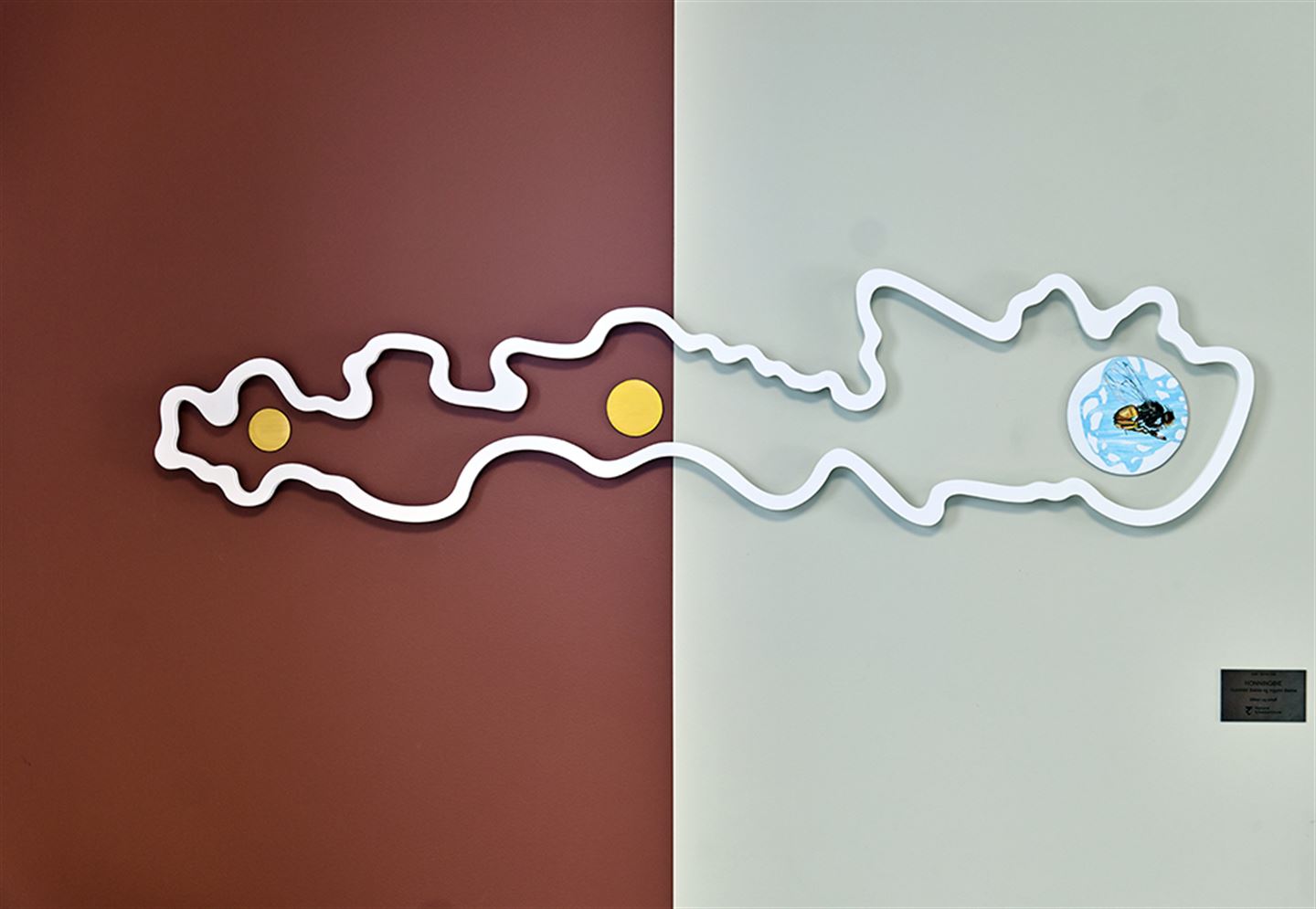 Kunstverk på Stord vgs., av Gunnhild og Ingrunn Bakke.