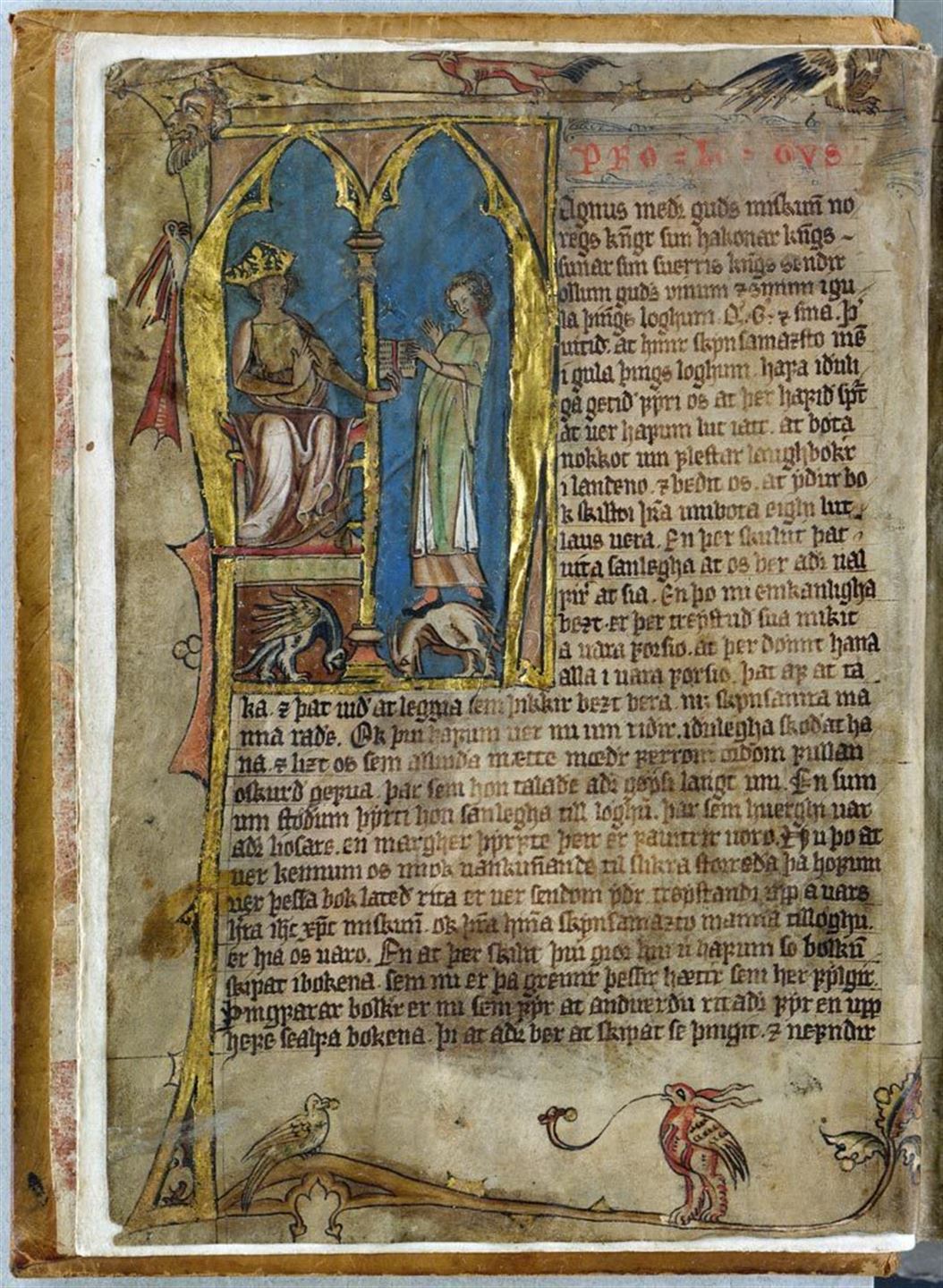 side fra Prolog til Landslova frå Codex Hardenbergianus 