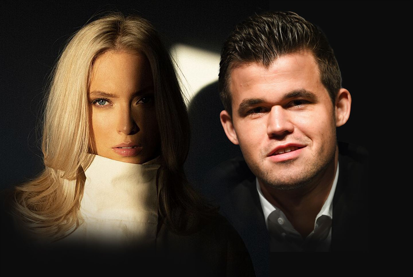 Ingeborg Walther og Magnus Carlsen